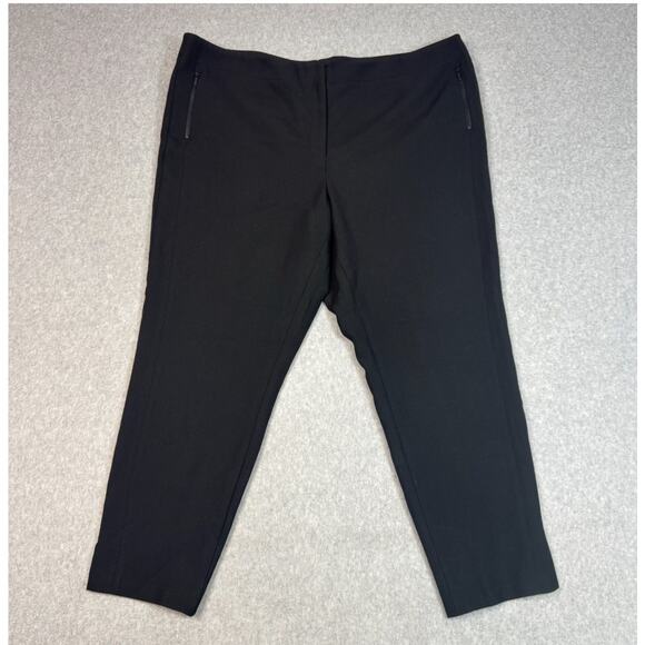 Classiques Entier Pants Black WMNS Plus Size 24W High Rise Slim Fit Stretchy - Picture 1 of 14